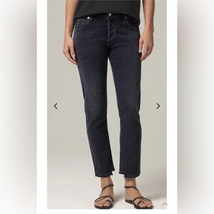 Citizens Of Humanity Slim Straight Jeans in Black Wash